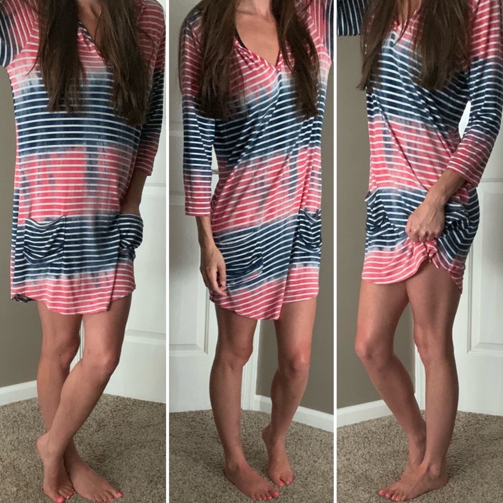 Blue Caribbean Beachwear • size-M • cover up/dress